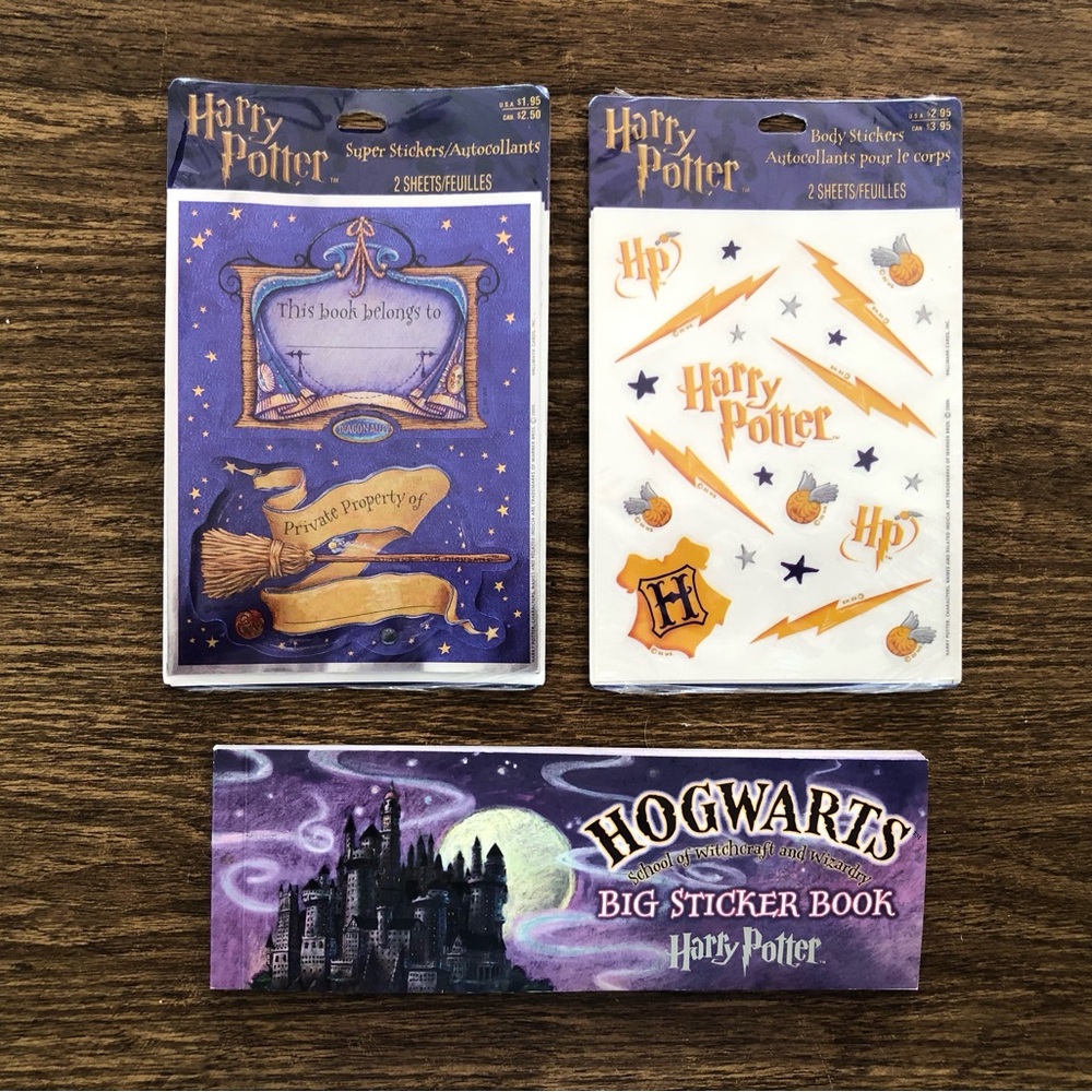 Harry Potter Sticker Lot x 3